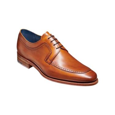 Imagem de BARKER Antony Sapato social masculino feito à mão em couro Oxford com elegância atemporal e artesanato superior – Roupa formal e de negócios, jacarandá antigo, 43