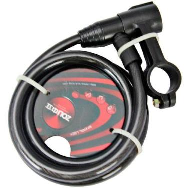 Imagem de Cadeado Zoli Spiral Lock 1m x 12mm, 1m x 12mm, Preto