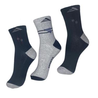 Imagem de Meias cano alto automax masculinas/femininas, MASCULINA 39/44