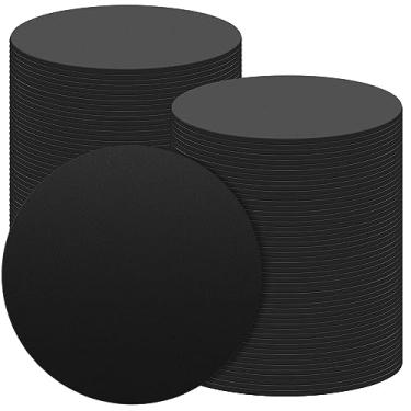 Imagem de Frienda 100 peças de borracha calços de perna de mesa de bilhar 7,6 cm de diâmetro 0,06 polegadas espessura de bilhar almofadas de pé nivelador de mesa de bilhar para móveis de mesa de bilhar, preto