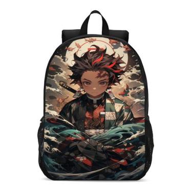Imagem de Mochila Escolar Infanto Juvenil Anime Demon Slaye Tangiro Novidade Gee