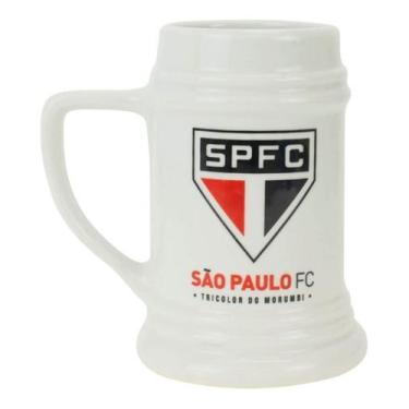 Imagem de Caneca Porcelana Branca 500ml - São Paulo - Mileno