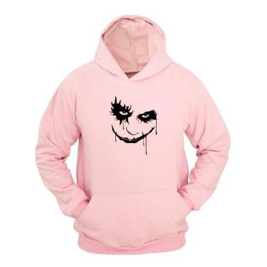 Imagem de Moletom Masculino Canguru Face com Capuz Confortável - Ragor, Rosa, P