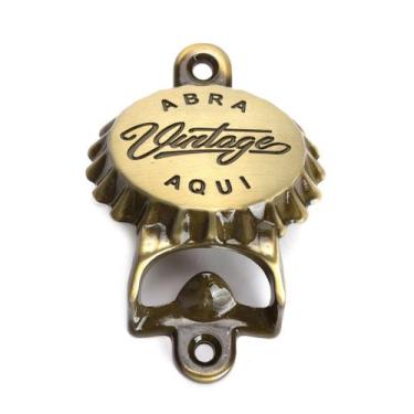 Imagem de Abridor Garrafa De Cerveja Tampa Vintage Várias Cores Metal Zamac Deco