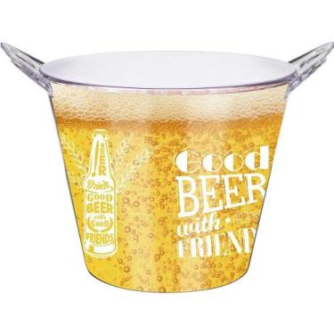 Imagem de Balde Beer Boccati Duplo 6L Com Abridor na Alça Cerveja, Friends