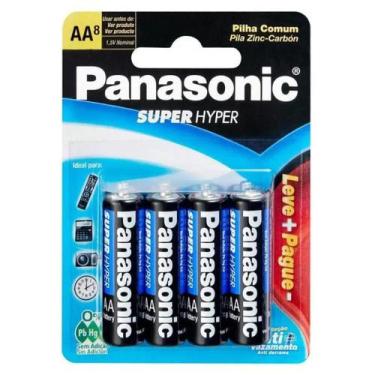 Imagem de Pilha AA Panasonic Comum Super Hyper Leve 8 PG 6