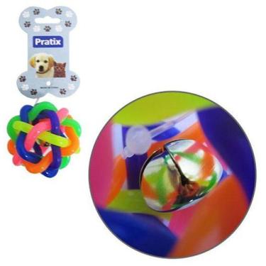 Imagem de Brinquedo Para Cachorro E Gato Bola Trancada Com Guizo Colors 5,5Cm De