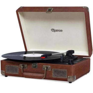 Imagem de Vitrola Raveo Sonetto Vintage Brown Toca Disco Bluetooth E