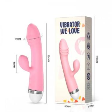 Imagem de Vibrador Ponto G com Estimulador de Clitóris com 10 Funções de Vibraçã