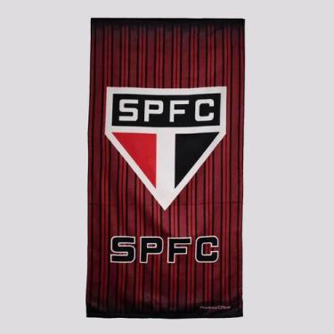 Imagem de Toalha de Banho Bouton Veludo São Paulo Vermelha, Único
