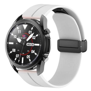 Imagem de Pulseira de Silicone magnética Compativel com Galaxy watch 3 45mm Venu