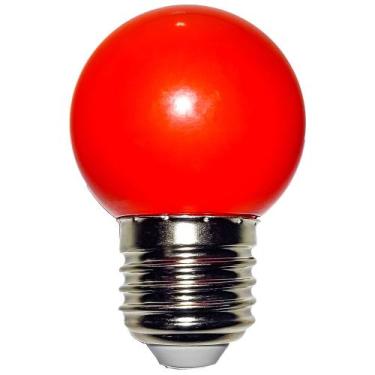 Imagem de kit 10 Lâmpadas Led Mini Bulbo Bolinha E27 1w Coloridas 110V 220V - Em