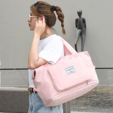 Imagem de Bolsa Grande Compartimento Extra Viagem Dobrável Prova Água - Dobravel
