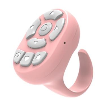 Imagem de BaotyJie Anel de Controle Remoto Vestível Na Ponta Dos Dedos Anel de Rolagem Remoto Mini Moda Portátil para Smartphones Virador de Página Obturador de Câmera, Rosa