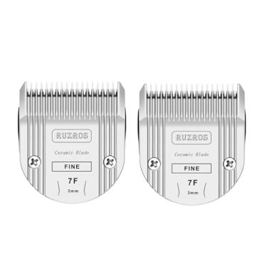 Imagem de Ruzros Lâmina de substituição padrão para cães de estimação 7F compatível com Wahl 5 em 1 Arco, Bravura, Chromado, Creativa, Figura, Movimento, Bellissima Clippers, Comprimento de corte 1/8 pol. (3