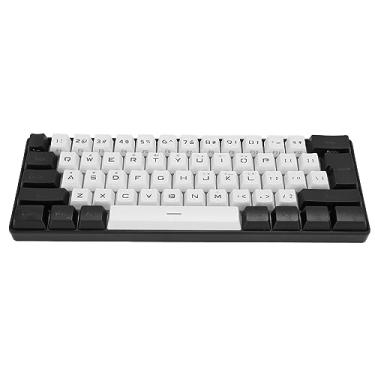Imagem de Teclado para Jogos, Teclado G61 Mini RGB LED Retroiluminação 61 Teclas Mecânico Teclado para Jogos Com Fio Teclado Mecânico Com Interface Type C para Negócios de Escritório