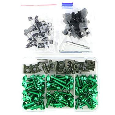 Imagem de Xitomer Kits de parafusos de carenagem de motocicleta universais adequados para NINJA 300, ZX-6R / ZX-10R / ZX-14, CBR600RR/ CBR1100XX/ 1000RR, GSXR600 GSXR750 GSXR1000 GSX1300R, YZF R3/ R6/ R1