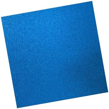 Imagem de Cartolina com glitter azul, 30,5 x 30,5 cm, 10 folhas, papel cartão colorido para álbuns, confecção de cartões e artesanato DIY (azul)
