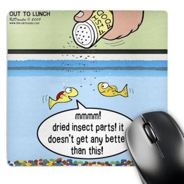 Imagem de 3dRose Comida de peixe - Life in an Aquarium - Mouse pad, 20 x 20 cm (mp_4518_1)