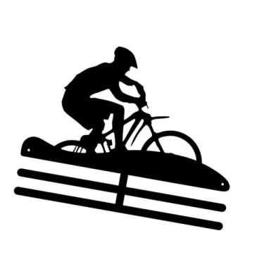 Imagem de IEUDNS Expositor de medalhas, suporte para medalhas para prêmios esportivos, fácil de instalar, suporte para exibição de fitas de prêmios, suporte de, Ciclismo