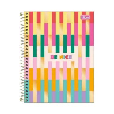 Imagem de Caderno Espiral Capa Dura Colegial 10 Matérias Be Nice 160 Folhas Tilibra 3586