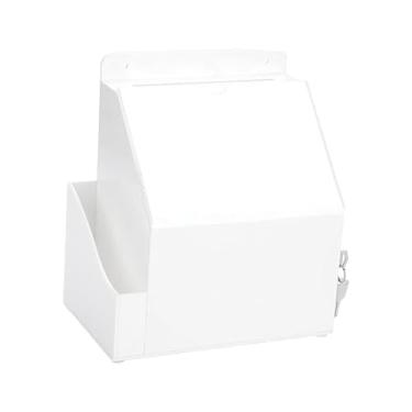 Imagem de Generic Caixa de votação com chave, com suporte de sinal, caixa de coleção de rifas, caixa de reclamação para doação, loja, eventos comunitários, Branco