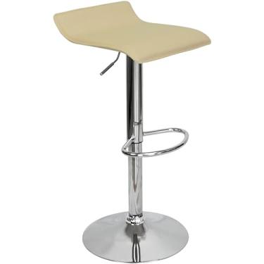 Imagem de Banqueta Toquio Wave Enzo Belo Horizonte Giratória Com Regulagem Bege - Lianto Decor