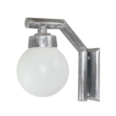 Imagem de Arandela Solarium 210 Globo de Polietileno Prata Velha - Ideal Ilumina