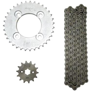 Imagem de Kit coroa e pinhão Honda Pop 100 2007 a 2015 Nakata TM10155