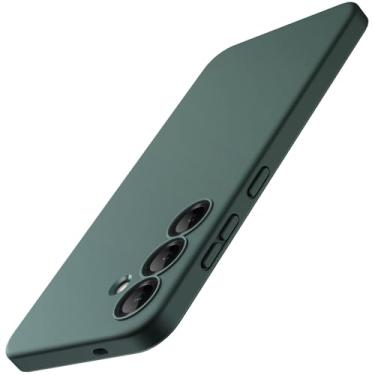 Imagem de JETech Capa Slim Fit para Samsung Galaxy S25+ / S25 Plus 5G, Proteção Total da Lente da Câmera, Case Protetora Fina de TPU Macio para Telefone, Capinha Acabamento Fosco (Verde Meia-Noite)