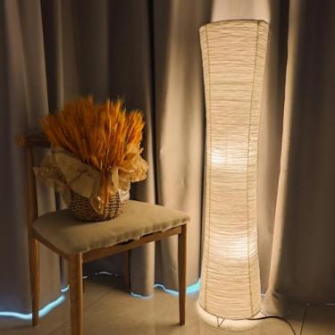 Imagem de YY YEARCHY Luminária De Chão Luminária De Papel Luminárias De Pé Com Abajur De Papel De Arroz Para Quarto Sala De Estar Slim