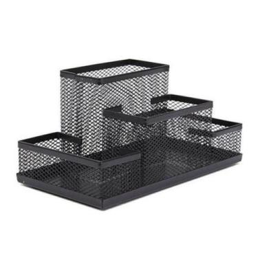 Imagem de Porta Treco Organizador Mesa Aramado Lápis Canetas Clips - Facilite, P