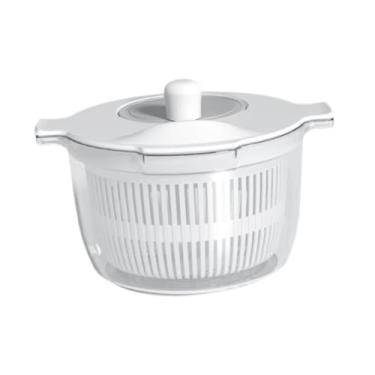 Imagem de YWJLQH Salada Arruela de lavadora secadora Esfriador de drenador vegetal, salada Drener Kitchen Tool Fruit Frutas e secador de legumes para verduras