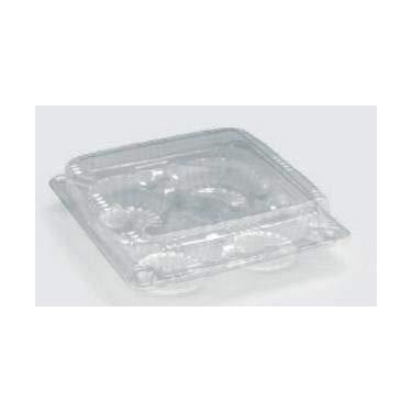 Imagem de Embalagem Pet Quadrada P/4 Doce Cupcake Sanpack S-15 C/100