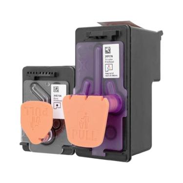 Imagem de Cabeça de impressão de cartucho 3YP17A X4E75A para HP Smart Tank 672 675 678 700 725 726 728 755 758 798 6000 6001 7000 7001 7300 7301 7600 7602 Impressora de mesa da série (1 preta, 1 tricor)