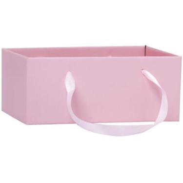 Imagem de Cachepot, Paper Decorado, Hana, Retangular, com Alça, 24cm X 15cm X 10cm, Embalagem com 5 Unidades, Xingó Embalagens