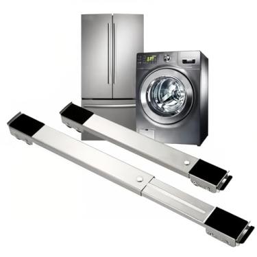 Imagem de Suporte Com Rodinhas Para Eletrodomésticos Reforçado - Ajustável Para Geladeira Fogão e Máquina de Lavar Roupa Para Até 200kg