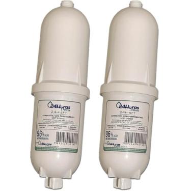 Imagem de 24 Horas Filtros, Kit 2 Filtro Refil Soft Everest Compatível Vela 2em1 Purificador de Água