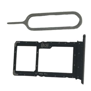Imagem de zhxchzhi Bandeja de cartão SIM OEM Suporte de bandeja SD solt+pin compatível com Nokia G50 TA-1390 peças pretas