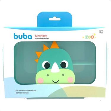 Imagem de Pote LunchBox hermético com divisórias Buba Zoo colorido
