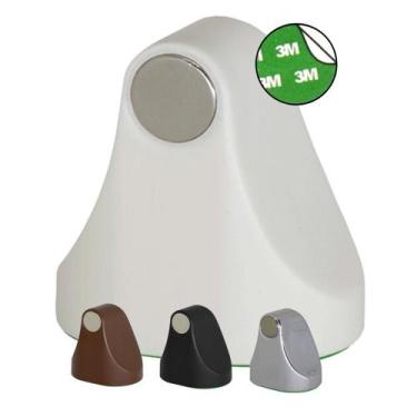 Imagem de Trava Fixador Porta Vidro Madeira Magnético Comfort Door Sem Furar O C