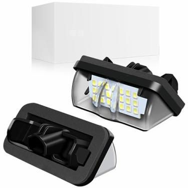Imagem de Yankok Luzes de placa de licença de LED compatíveis com Toyota RAV4 Highlander Avalon Corolla Prius e Lexus ES300h UX200/300 LX600 6000K conjunto de lâmpada branca diamante