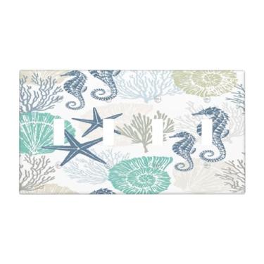 Imagem de Praia náutico coral concha estrela do mar 4 gangues quadriciclo dispositivo interruptor de luz placa de parede decorativa placa frontal elétrica tamanho grande capas de tomada
