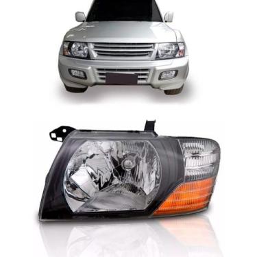 Imagem de Farol Pajero Full 2001 A 2002 Mascara Negra - DEPO, Esquerdo