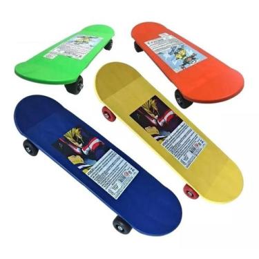 Imagem de Skate Infantil Brinquedo Shape Plástico Iniciante 47cm - Injeto Plasti