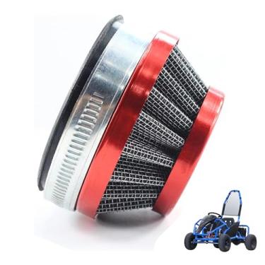 Imagem de Filtro de ar de motocicleta de desempenho de 60 mm para carburador SHA estilo Dellorto Tomos A35 Minarelli Puch peças vermelhas