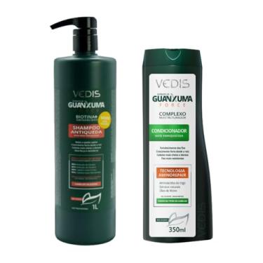Imagem de Kit Vedis Shampoo e Condicionador Guanxuma Force Antiqueda para Cabelos Oleosos