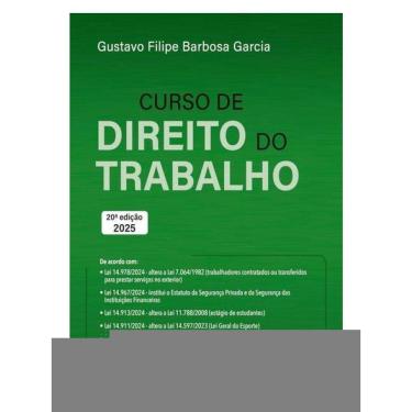 Imagem de Curso De Direito Do Trabalho - 20ª Edição 2025