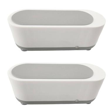 Imagem de Limpador Ultrassonico Kit 2 unidades Oculos Joia Anel Pincel de Maquiagem Acessorios Multiuso Alta Frequencia Estojo