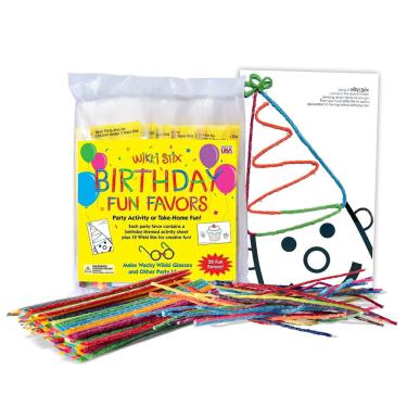 Imagem de Lembrancinhas de festa Wikki Stix Birthday Favors x20 com 12 Stix